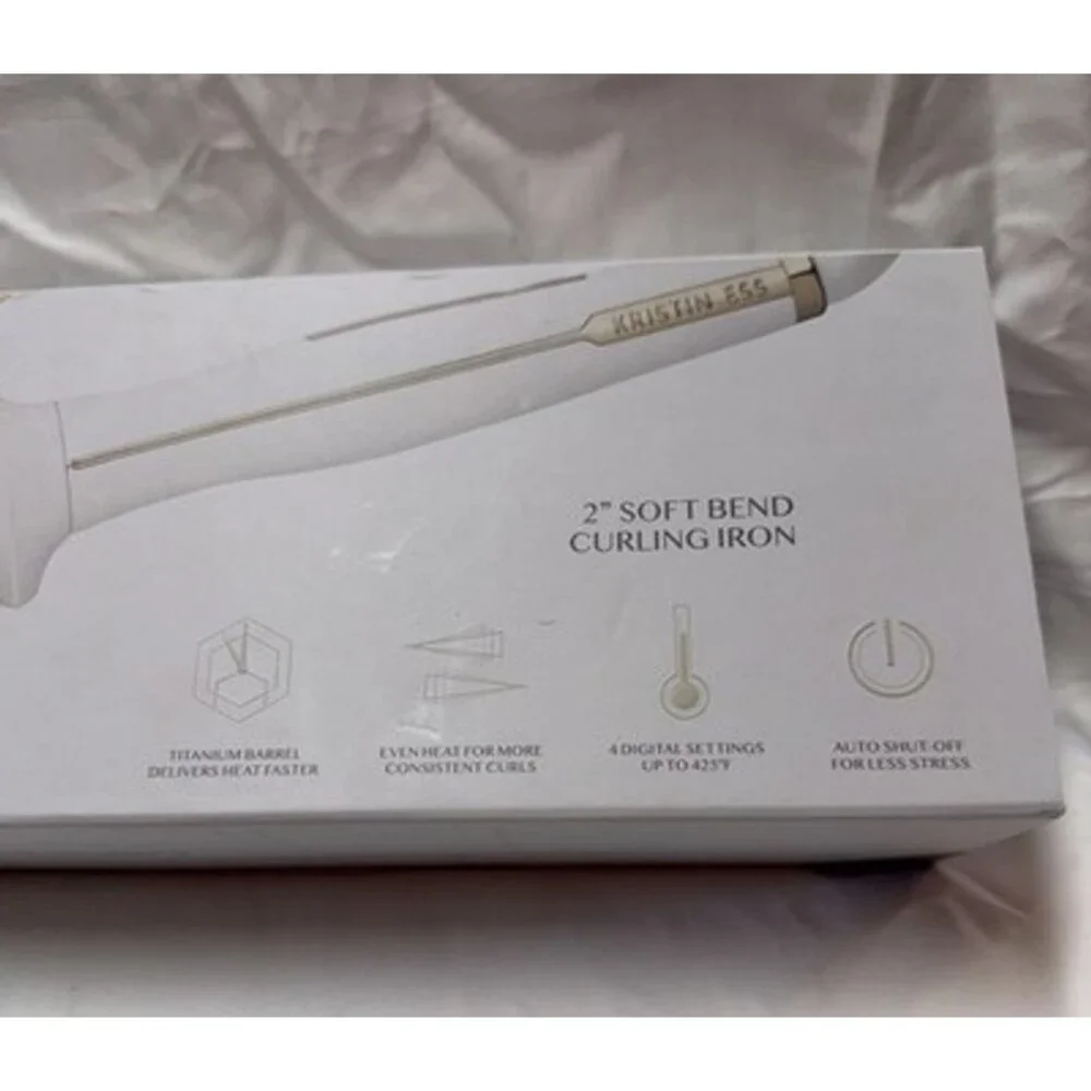 Kristin Ess Titanium Curling Iron Barrel Blowout Waves 425°F Digital Display 2